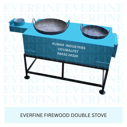 Firewood Double Kadaai Stove Commercial